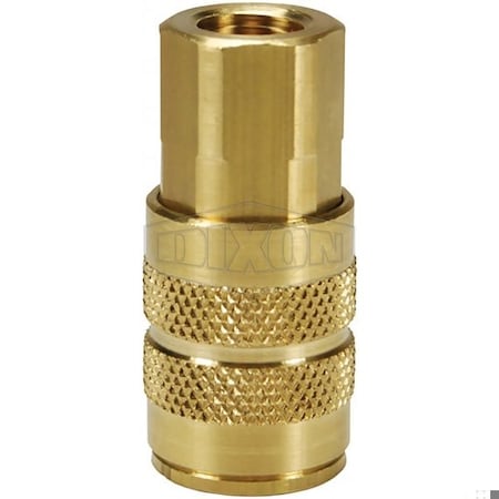 Dixon 1/4 IND COUP, 1/4 F-NPTF BRASS, BRASS 2FF2-B-BS